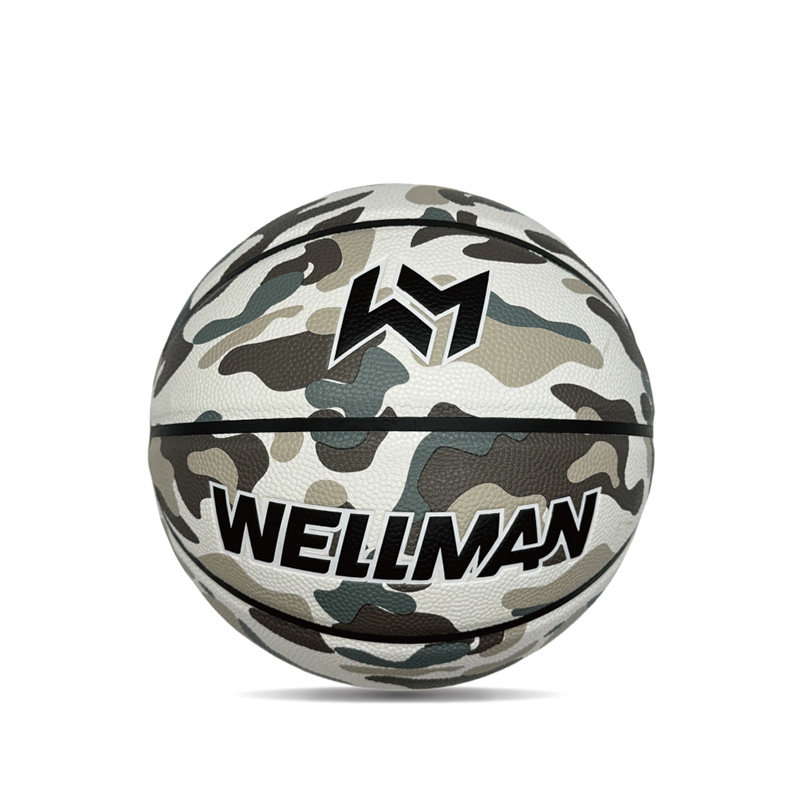 Hygroscopicity داخلی/فضای باز PU توپ بسکتبال ورزشی چاپی رنگارنگ