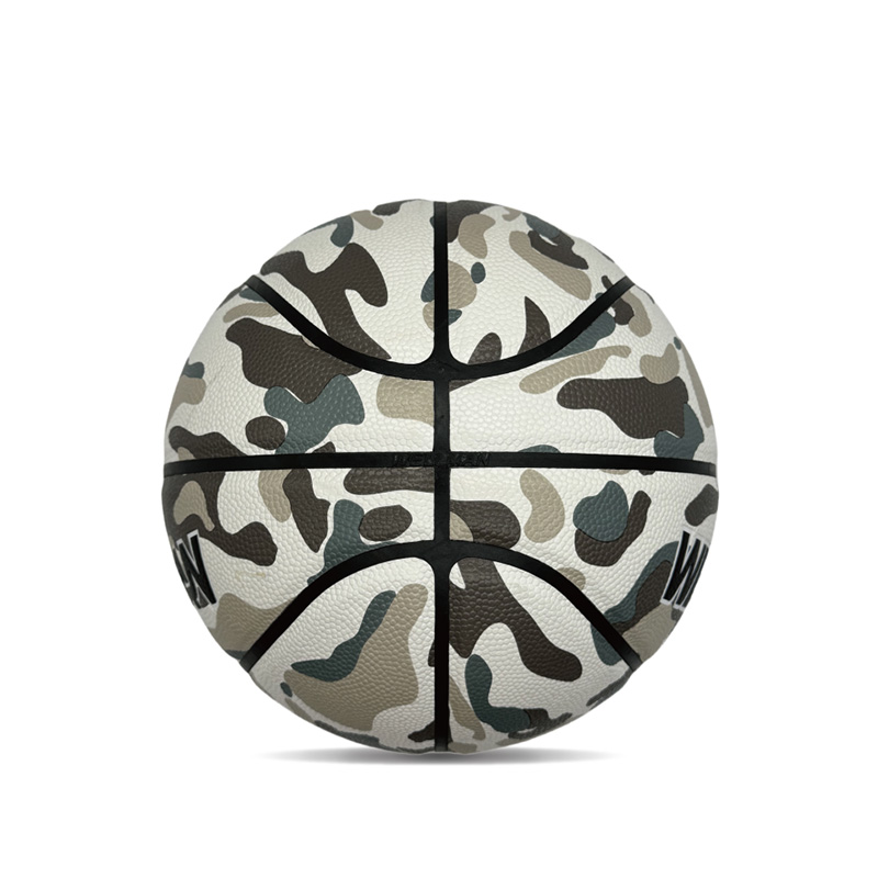 Hygroscopicity داخلی/فضای باز PU توپ بسکتبال ورزشی چاپی رنگارنگ