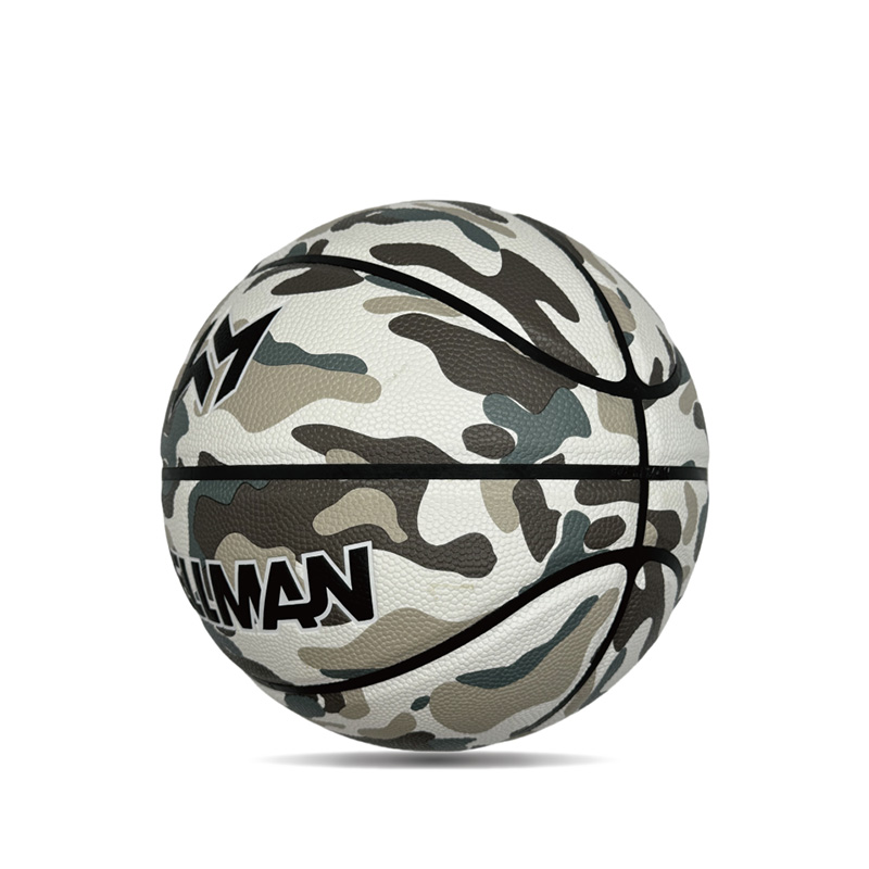 Hygroscopicity داخلی/فضای باز PU توپ بسکتبال ورزشی چاپی رنگارنگ