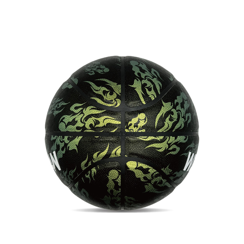 Hygroscopicity داخلی/فضای باز PU توپ بسکتبال ورزشی چاپی رنگارنگ