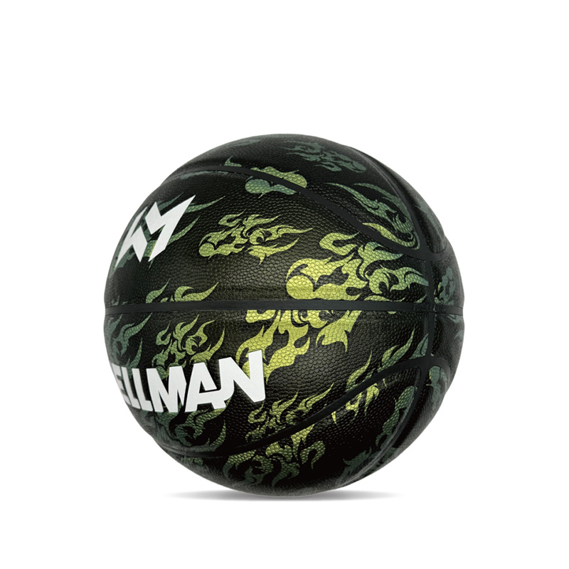 Hygroscopicity داخلی/فضای باز PU توپ بسکتبال ورزشی چاپی رنگارنگ