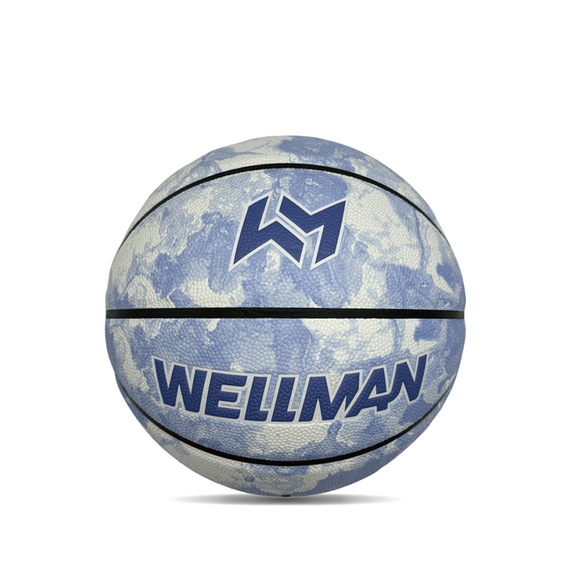 Hygroscopicity داخلی/فضای باز PU توپ بسکتبال ورزشی چاپی رنگارنگ