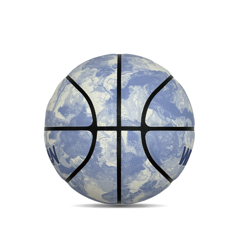 Hygroscopicity داخلی/فضای باز PU توپ بسکتبال ورزشی چاپی رنگارنگ
