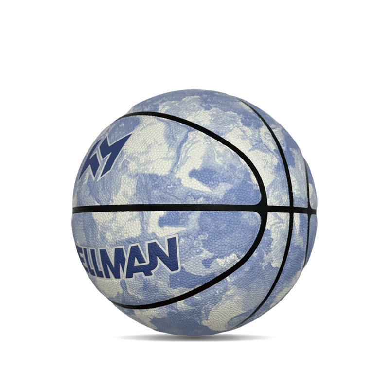 Hygroscopicity داخلی/فضای باز PU توپ بسکتبال ورزشی چاپی رنگارنگ